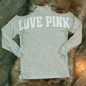 VS PINK Cold Shoulder Tee